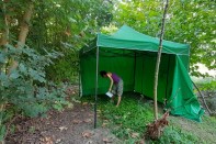 Efficacia repellente ambientale per zanzare con gazebo